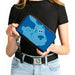 PU Zip Around Wallet Rectangle - Blue's Clues Blue Full Body Smiling Pose Blues Clutch Zip Around Wallets Nickelodeon   