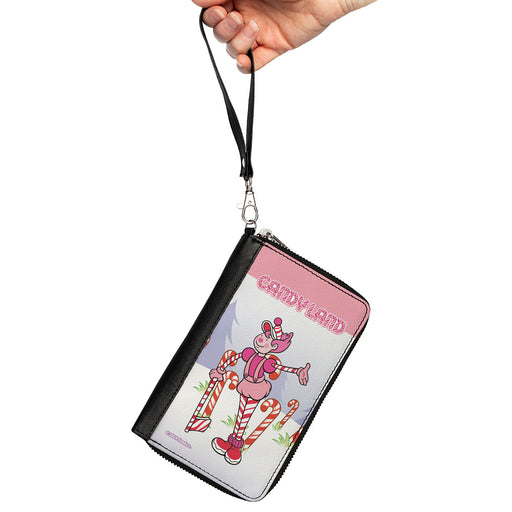 PU Zip Around Wallet Rectangle - CANDY LAND Mr. Mint Peppermint Forest Pose Multi Color Clutch Zip Around Wallets Hasbro   