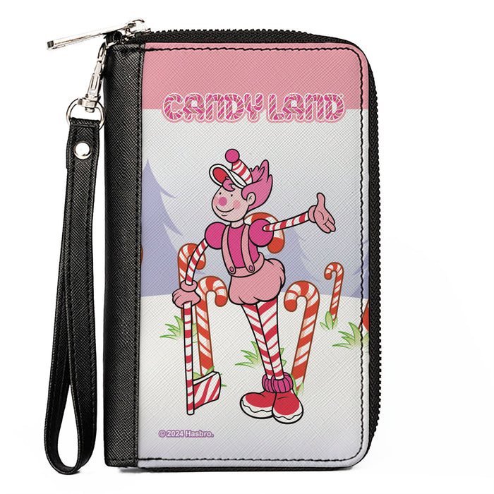 PU Zip Around Wallet Rectangle - CANDY LAND Mr. Mint Peppermint Forest Pose Multi Color Clutch Zip Around Wallets Hasbro   