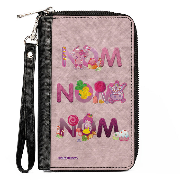 PU Zip Around Wallet Rectangle - Candy Land NOM NOM NOM Characters and Candy Pinks Clutch Zip Around Wallets Hasbro   