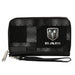 PU Zip Around Wallet Rectangle - RAM Logo Armor Black/Grays Clutch Zip Around Wallets Ram   