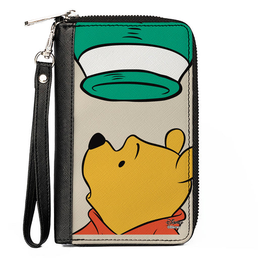 Women's PU Zip Around Wallet Rectangle - Winnie the Pooh Empty Honeypot Pose Clutch Zip Around Wallets Disney   