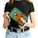Women's PU Zip Around Wallet Rectangle - Winne the Pooh Tigger Smiling FUNNY Pose Clutch Zip Around Wallets Disney   
