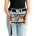 Women's PU Zip Around Wallet Rectangle - Cinderella Characters Collage Blues White Clutch Zip Around Wallets Disney   