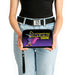 Women's PU Zip Around Wallet Rectangle - DARKWING DUCK Standing Pose Purple Fade Clutch Zip Around Wallets Disney   