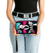 Women's PU Zip Around Wallet Rectangle - Cruella CRUELL RULES Union Jack Pose Blue Pink Black Clutch Zip Around Wallets Disney   