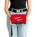 Women's PU Zip Around Wallet Rectangle - MINNIE MOUSE Script and Bow Reds White Clutch Zip Around Wallets Disney   