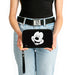 Women's PU Zip Around Wallet Rectangle - Mickey Mouse Smiling Face Black White Clutch Zip Around Wallets Disney   