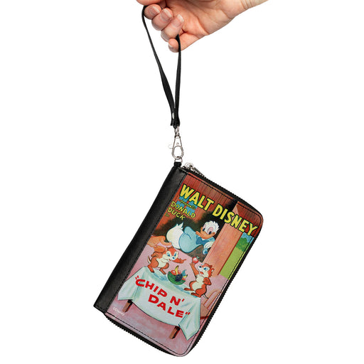 PU Zip Around Wallet Rectangle - Disney Chip n' Dale Movie Poster Clutch Zip Around Wallets Disney   