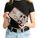 PU Zip Around Wallet Rectangle - Classic Mickey Sitting Pose CLOSE-UP Stacked Comics Clutch Zip Around Wallets Disney   