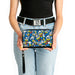 PU Zip Around Wallet Rectangle - Donald Duck Expressions Stacked Blues Clutch Zip Around Wallets Disney   