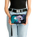 PU Zip Around Wallet Rectangle - Ursula Pose + Jetsam Face/Bubbles Blues Clutch Zip Around Wallets Disney   