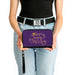 PU Zip Around Wallet Rectangle - Wish Star MAGIC IN EVERY WISH Sparkle Pose Purple/Golds Clutch Zip Around Wallets Disney   