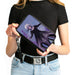 PU Zip Around Wallet Rectangle - The Little Mermaid Ursula Full Body Pose Purples Clutch Zip Around Wallets Disney   