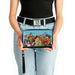 PU Zip Around Wallet Rectangle - The Muppets Character Group Pose Portrait Blue Clutch Zip Around Wallets Disney   
