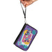 PU Zip Around Wallet Rectangle - Furby Furbmoji BFFs Pose and Quotes Purple/Multi Color Clutch Zip Around Wallets Hasbro   