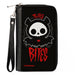 PU Zip Around Wallet Rectangle - SKELANIMALS Diego the Bat Fog Pose This Bites Clutch Zip Around Wallets Hasbro