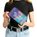 Women's PU Zip Around Wallet Rectangle - HOLLYWOOD UNDEAD Text Logo Aura White Clutch Zip Around Wallets Hollywood Undead   