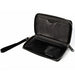 PU Zip Around Wallet Rectangle - Black Clutch Zip Around Wallets Buckle-Down   