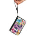 PU Zip Around Wallet Rectangle - My Little Pony Mane Six and Spike Group Pose White Clutch Zip Around Wallets Hasbro   