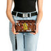 PU Zip Around Wallet Rectangle - POST COCOA PEBBLES Logo and Vivid Cereal Browns Clutch Zip Around Wallets The Flintstones   