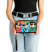 PU Zip Around Wallet Rectangle - The Powerpuff Girls Action Pose Blocks Multi Color Clutch Zip Around Wallets Warner Bros. Animation   