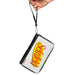 Women's PU Zip Around Wallet Rectangle - SEINFELD Spotlight Logo White Yellow Red Clutch Zip Around Wallets Seinfeld   
