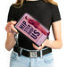 Women's PU Zip Around Wallet Rectangle - Seinfeld Cosmo Kramer HIPSTER DOOFUS Stripes Pose Pinks Purple Clutch Zip Around Wallets Seinfeld   