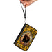 PU Zip Around Wallet Rectangle - Supernatural Winchester Brothers Saints and Sinners Pose and Icon Yellow/Black Clutch Zip Around Wallets Supernatural   
