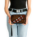 PU Zip Around Wallet Rectangle - Star Wars Chewbacca Character Close-Up Bandolier Browns Clutch Zip Around Wallets Star Wars   