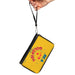 PU Zip Around Wallet Rectangle - Ted Lasso BE A GOLDFISH Quote Yellow Blue Red Clutch Zip Around Wallets Ted Lasso   