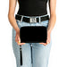 PU Zip Around Wallet Rectangle - Black Clutch Zip Around Wallets Buckle-Down   