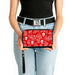 PU Zip Around Wallet Rectangle - Bandana/Skulls Red/White Clutch Zip Around Wallets Buckle-Down   