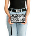 PU Zip Around Wallet Rectangle - BD Chaos Clutch Zip Around Wallets Buckle-Down   