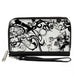 PU Zip Around Wallet Rectangle - BD Chaos Clutch Zip Around Wallets Buckle-Down   