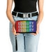 Women's PU Zip Around Wallet Rectangle - EQUALITY Blocks Rainbow Blue White Clutch Zip Around Wallets Buckle-Down   