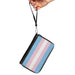 Women's PU Zip Around Wallet Rectangle - Flag Transgender Baby Blue Baby Pink White Clutch Zip Around Wallets Buckle-Down   