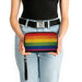 Women's PU Zip Around Wallet Rectangle - Flag Pride Distressed Rainbow Clutch Zip Around Wallets Buckle-Down   