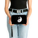 PU Zip Around Wallet Rectangle - Yin Yang Symbol Black/White Clutch Zip Around Wallets Buckle-Down   