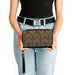 Women's PU Zip Around Wallet Rectangle - Chevron Stripe Grays Orange Clutch Zip Around Wallets Buckle-Down   