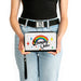 Women's PU Zip Around Wallet Rectangle - DANCING QUEER Rainbow White Black Multi Color Clutch Zip Around Wallets Buckle-Down   