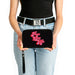 PU Zip Around Wallet Rectangle - PEACE LOVE HOPE Script Black Red Pink Clutch Zip Around Wallets Buckle-Down   