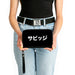 PU Zip Around Wallet Rectangle - SAVAGE Kanji Black/White Clutch Zip Around Wallets Buckle-Down   