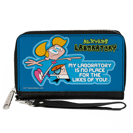 PU Zip Around Wallet Rectangle - DEXTER'S LABORATORY Dexter and Dee Dee NO PLACE FOR THE LIKES OF YOU Pose Blues Clutch Zip Around Wallets Warner Bros. Animation   