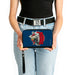 PU Zip Around Wallet Rectangle - ROBOT CHICKEN Title Logo and Group Pose Blue Clutch Zip Around Wallets Warner Bros. Animation   