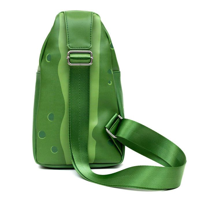 Rick and Morty Bag, Sling, Rick and Morty Pickle Rick Expression Greens, Bounding, Vegan Leather Crossbody Bags Rick and Morty   