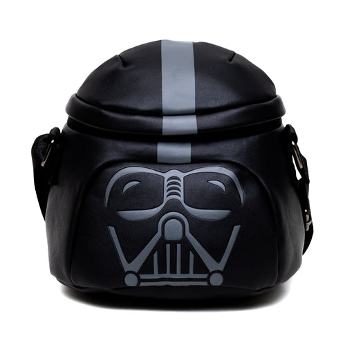 Star Wars Vegan Leather Cross Body Backpack for Men and Women with Adjustable Strap, Figural Darth Vader Helmet, Black Crossbody Bags Star Wars   