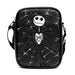 Disney Vegan Leather Cross Body Backpack for Men and Women with Adjustable Strap, Nightmare Before Christmas Jack Corpse Pose Applique, Black Crossbody Bags Disney   