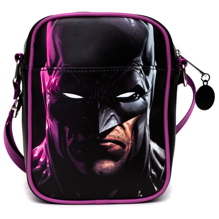 DC Comics Bag, Cross Body, DC Comics Joker Jail Break and Batman Comic Book Poses Black, Vegan Leather Crossbody Bags DC Comics   