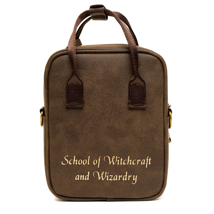 The Wizarding World of Harry Potter Bag, Cross Body, Harry Potter Hogwarts School of Witchcraft and Wizardry Brown, Vegan Leather Crossbody Bags The Wizarding World of Harry Potter   
